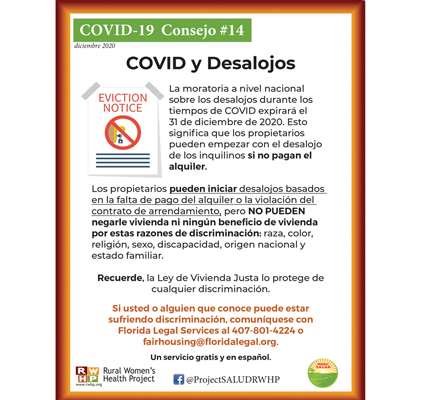 COVID y Desalojos