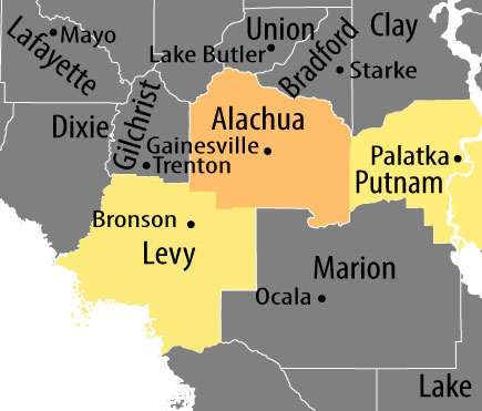 Health P.L.U.S. Service Area Map